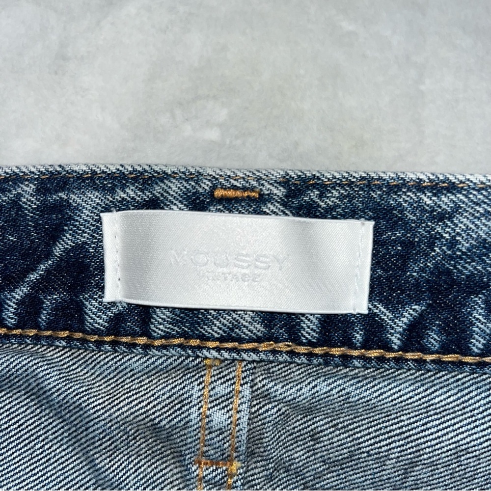 Moussy Vintage Acid Wash Boy Skinny Jeans‎ Size 27 High Rise Ankle Cropped - Picture 6 of 11